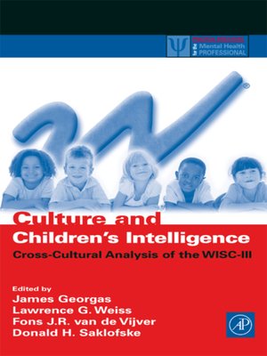 cover image of Culture and Children's Intelligence
